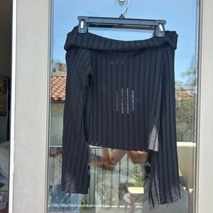 Princess Polly Black Off the Shoulder Top